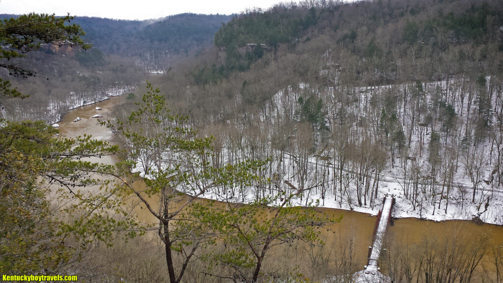 Bee Rock Overlook, Looking East, Somerset Kentucky 2-17-16